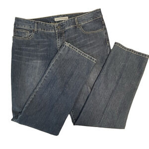 Chico's Platinum Denim Jeans Women's 10 12/2 Short Stretch Casual Classic Fit